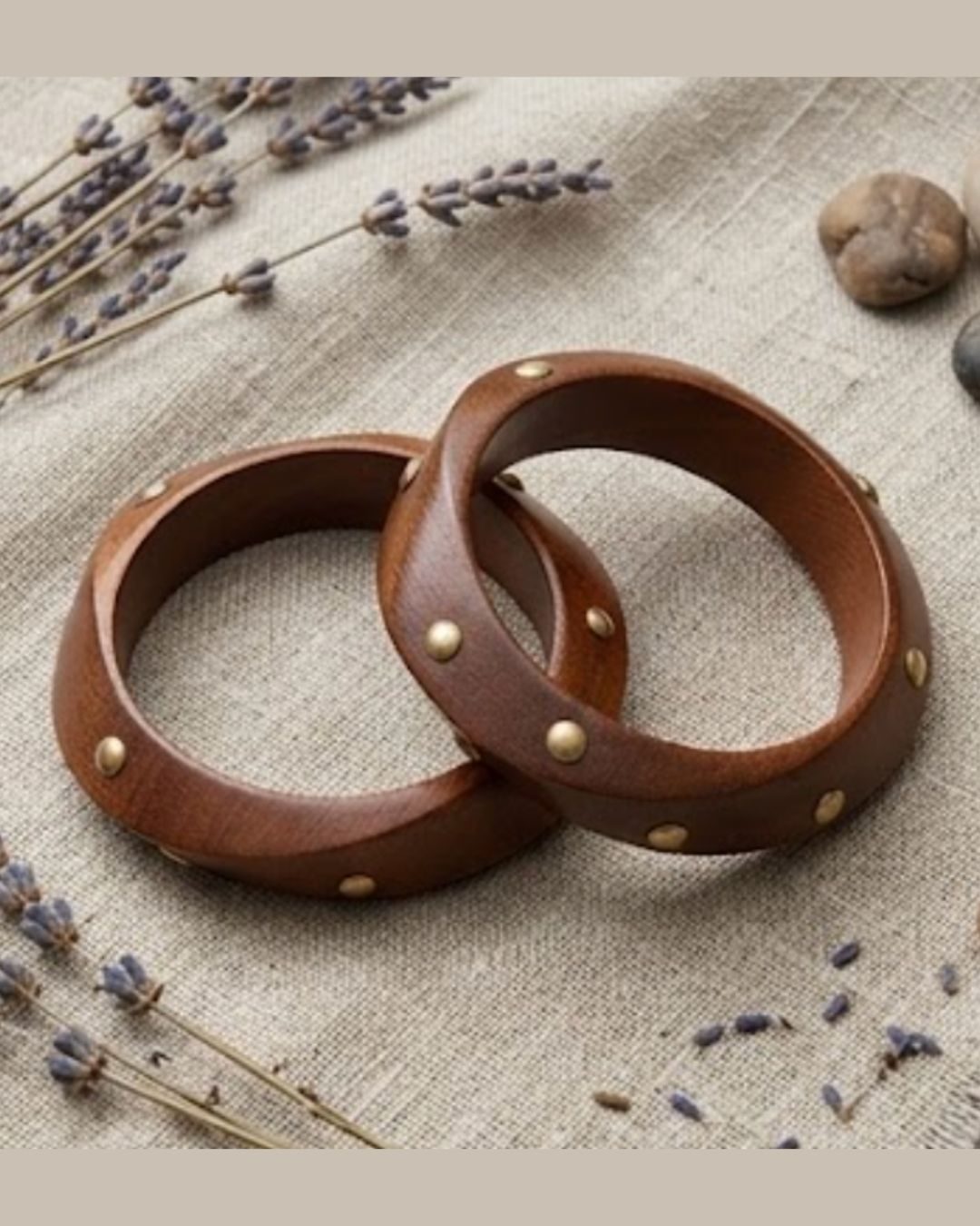 Twisted Chic Wooden Bangle Set